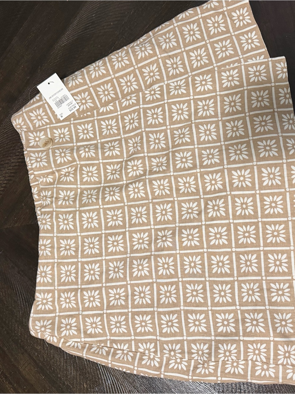 Cato Beige and White Skirt